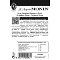 Monin Cranberrysiroop ingrediënten