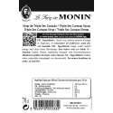 Monin Triple sec Curaçao siroop ingrediënten
