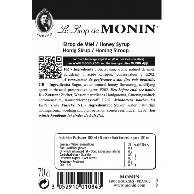 Op zoek naar Monin honing siroop? Wij leveren voordelig en snel!