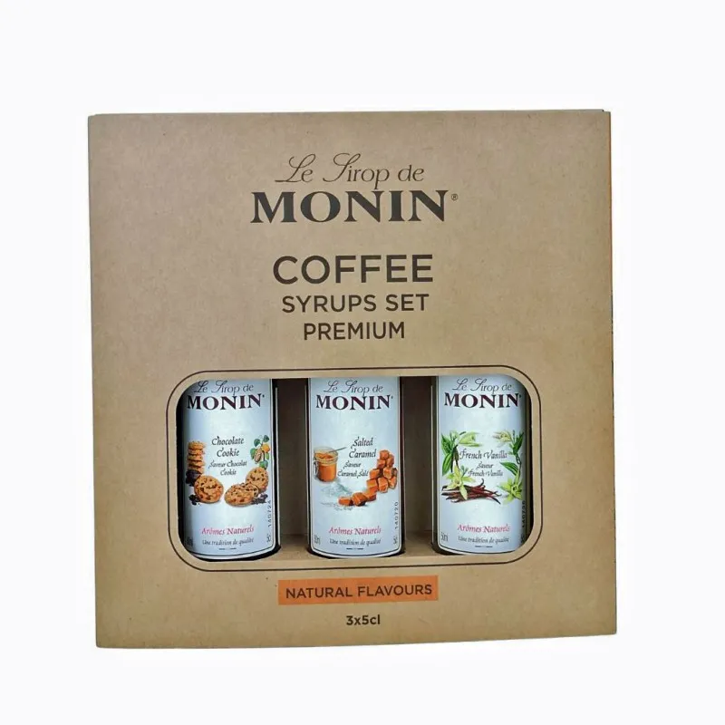 Monin Premium Koffiesiropen Set