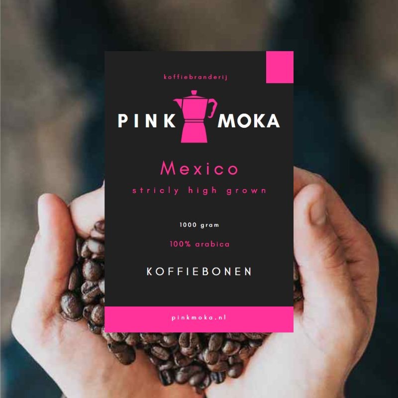 Pink Moka versgebrande 100% arabica koffiebonen