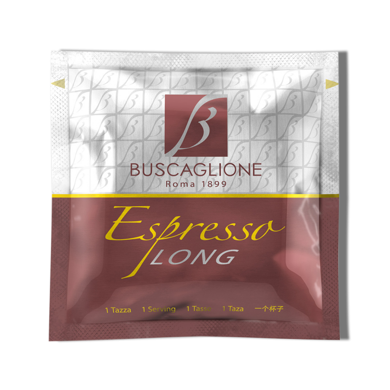 Buscaglione Espresso Long ESE pads|Dekoffiethuiswinkel.nl|ESE pads