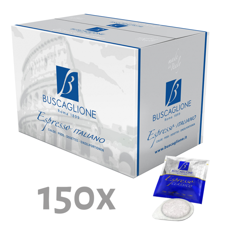 Buscaglione Espresso Classico FAST ESE Pads|Dekoffiethuiswinkel.nl|ESE pads