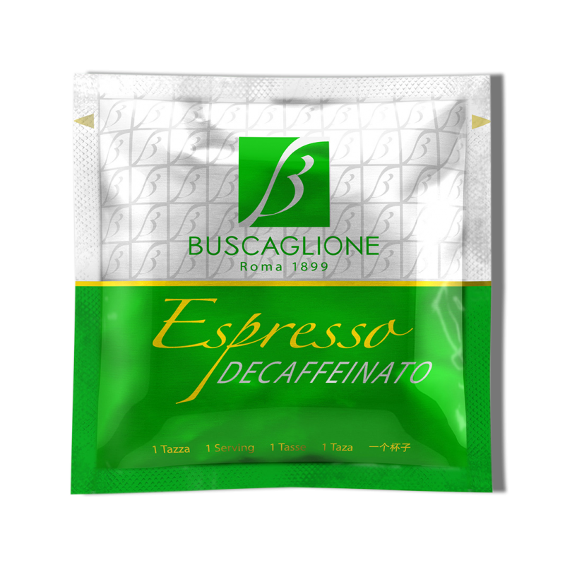 Buscaglione ESE Espresso pads - Long Cafeïnevrij