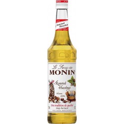 Monin Geroosterde Hazelnoot siroop 700ml fles - Gekarameliseerde hazelnootsmaak voor koffie