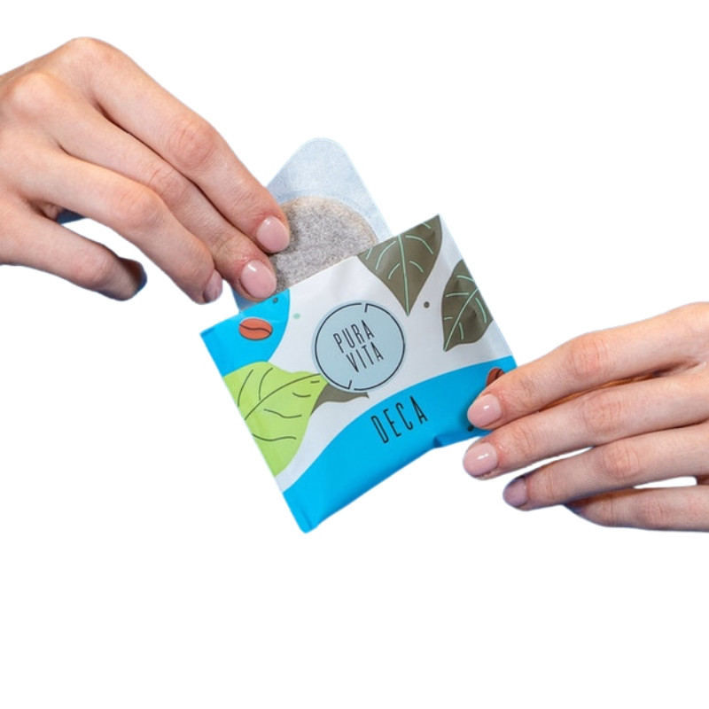 Pura Vita Cafeïnevrije ESE espressopads|ESE pads|Pura Vita