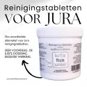 Pot met 20 stuks KTW Huismerk Reinigingstabletten voor JURA