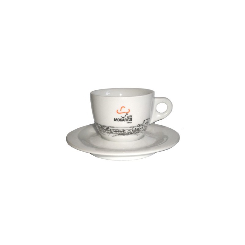 Mokarico Cappuccino Kop en Schotel