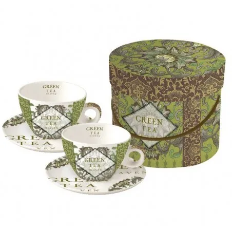 PPD cappuccinoset "Green Tea" in geschenkdoos